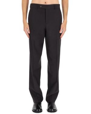 Fendi Wool Blend Trousers - Black