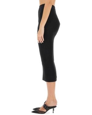 McQueen Knit Pencil Skirt - Black