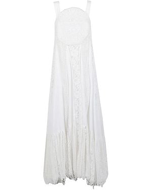 Loewe Cotton Long Dress - White