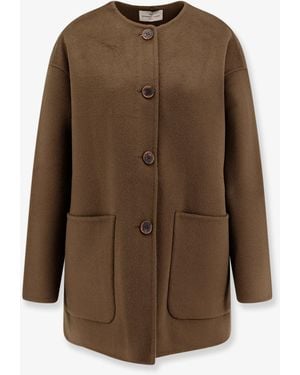 The Dynamis Studio Antwerp Wool Coat - Brown