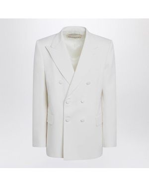 Valentino Milkcolored Doublebreasted Jacket - White
