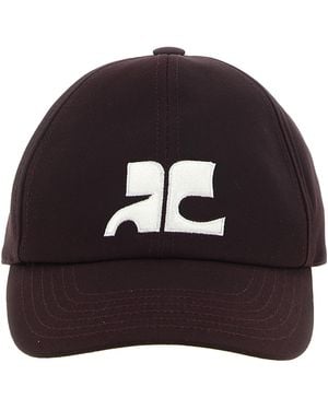 Courreges 'Ac Logo' Hat - Black