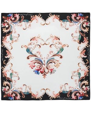 Versace Jeans Couture Silk Foulard - White