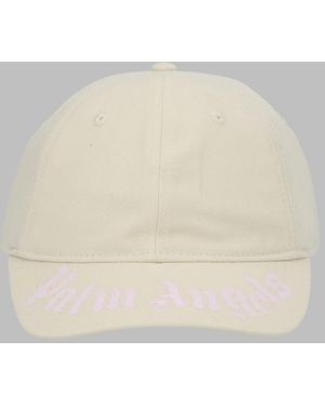 Palm Angels Logo Baseball Cap Soft Girl - Natural