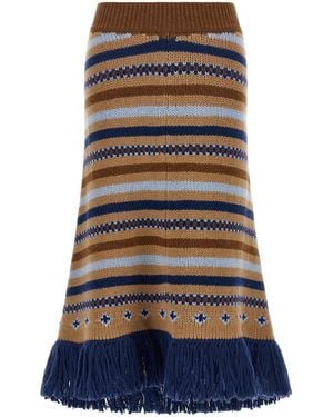 Alanui 'Sweet Winter' Skirt - Black