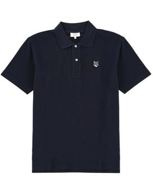 Maison Kitsuné Maison Kitsuné Polo Con Logo - Blue
