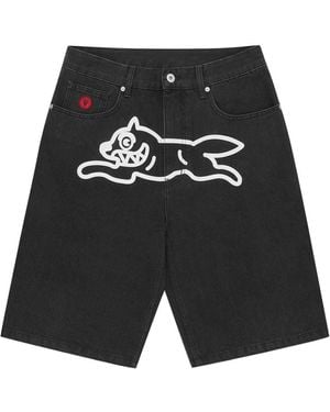 BBCICECREAM Running Dog Denim Shorts - Black