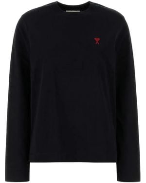 Ami Paris Ami De Coeur Sweater - Black