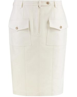 Tom Ford Cotton Midi Skirt - Natural