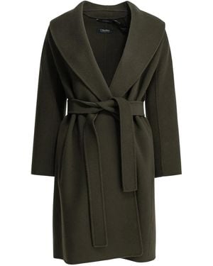 Max Mara Max Mara S Long Wool Coat - Black