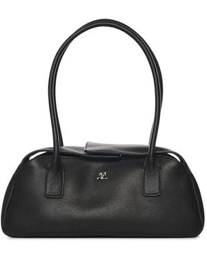 Courreges Courregès Leather Strip Bag - Black