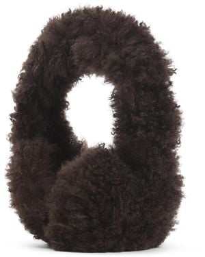 Yves Salomon Lamb Earmuffs - Black