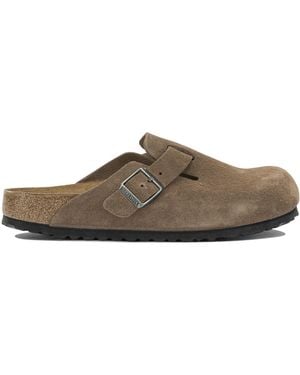 Birkenstock "Boston Bs" Clogs - Brown