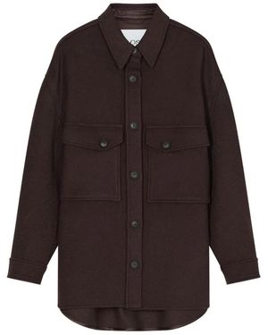 Closed Spread Collar Oversized - Purple