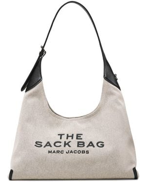 Marc Jacobs The Sack Bag Canvas Shoulder Bag - White