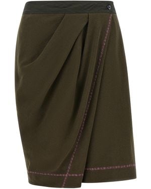 Kiko Kostadinov 'Petrel' Culotte Bermuda Shorts - Green