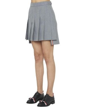 Thom Browne 'Uniform' Mini Skirt - Gray