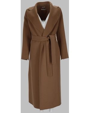 Max Mara S Max Mara Cappotto A Vestaglia - Brown
