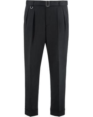 Paolo Pecora Slim Fit Chino Trousers - Black