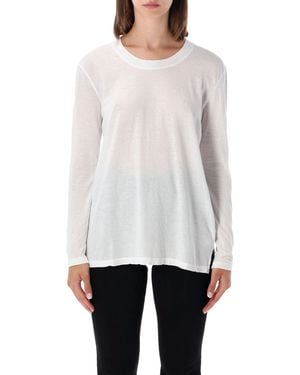 James Perse Crlear Jersey Ls Tee - White