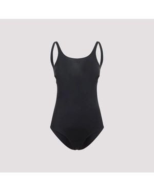 Courreges Courregès Cut Out 1 Piece Swimsuit - Black