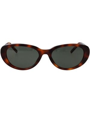 Saint Laurent Havana-Havana- Recycled Acetate Sunglasses - Black