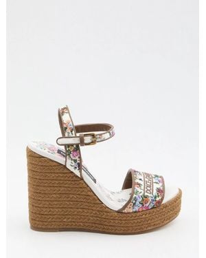 Dolce & Gabbana Dolce & Gabbana Leather Flat Shoes, Bianco Multi - White