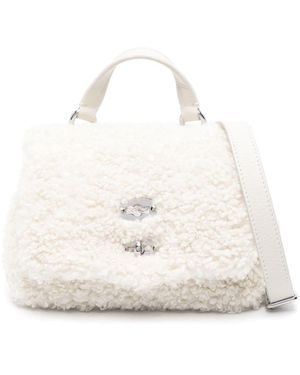 Zanellato Postina Baby Teddy Handbag - White