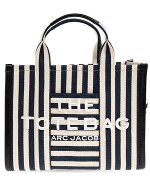 Marc Jacobs The Stripe Canvas Medium Tote Bag - Black