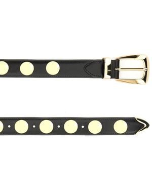 KHAITE Calfskin Belts - Black