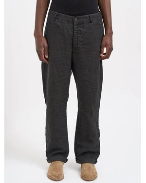 Poeme Bohemien Over Fit Trousers - Black