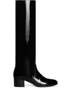 Celine Leather High Boot - Black