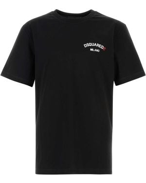 DSquared² Cotton T-Shirt - Black