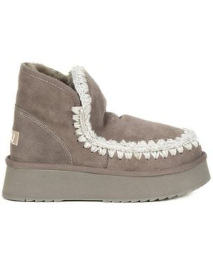 Mou Eskimo Platform Ankle Boot - White