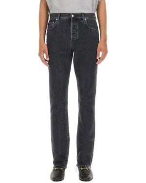 Gucci Denim Pants With Label - Blue
