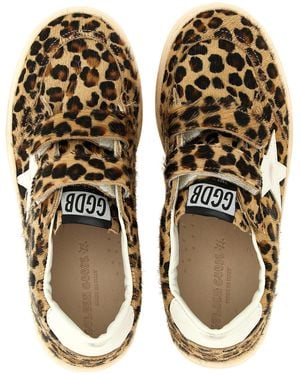 Golden Goose 'Ball Star' Trainers - Brown