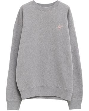 JW Anderson Embroidered-Logo Jumper - Grey