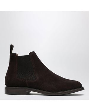 BERWICK  1707 Suede Chelsea Boots - Black