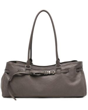 Marge Sherwood Grandma Soft Leather Tote Bag - Grey