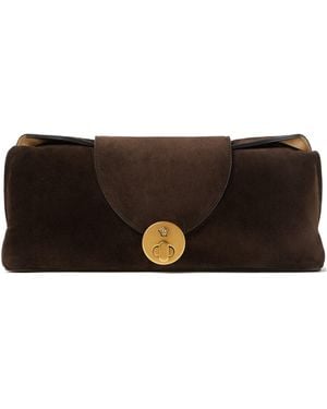 Versace Vivian Suede Pouch - Metallic