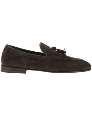 Brunello Cucinelli Suede Moccasins With Tassels - Brown