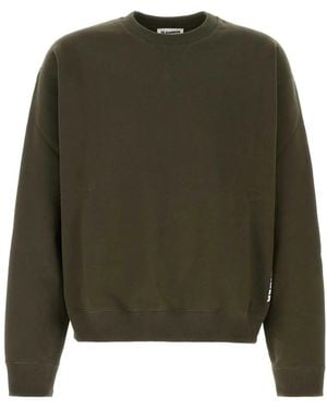 Jil Sander Crew Neck Sweatshirt - Green