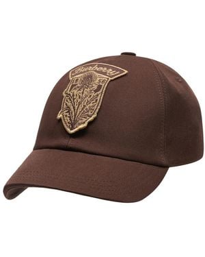 Burberry Cotton Cap - Brown