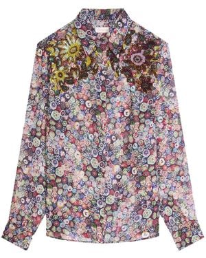 Dries Van Noten Camicia Aderente - Multicolour