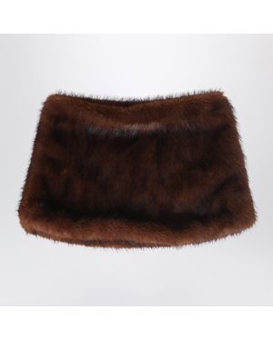 Source Unknown Edmea Faux-Fur Neck Warmer - Brown