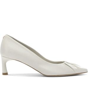 Halmanera Leather Heeled Shoes - White