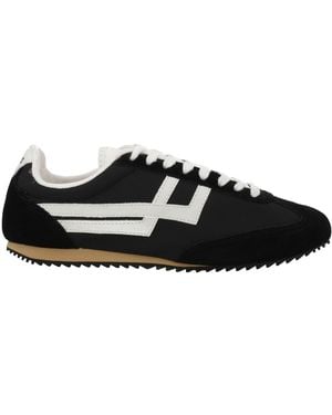 Pro Keds Racer 77 Nylon And Suede Leather Sneakers - Black
