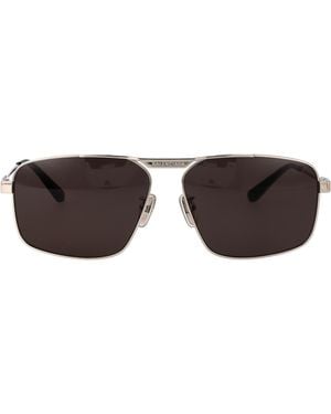 Balenciaga Metal Sunglasses - Brown