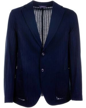 Circolo 1901 Single Breasted Cotton Jacket - Blue