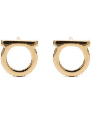 Ferragamo 'Gancini S' Earrings - Metallic